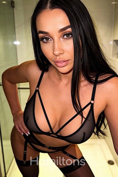busty london escort carina in her underwear